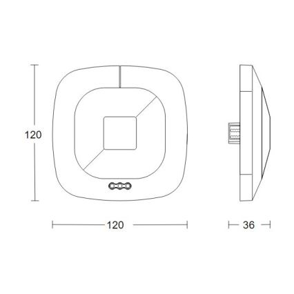 Steinel 082277 - Presence detector HF 360-2 DALI-2 APC black