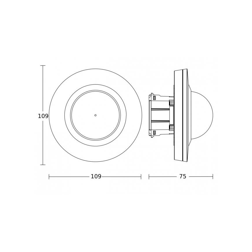 Steinel 088262 - Motion sensor with a presence sensor PD-24 ECO DALI-2 360° black