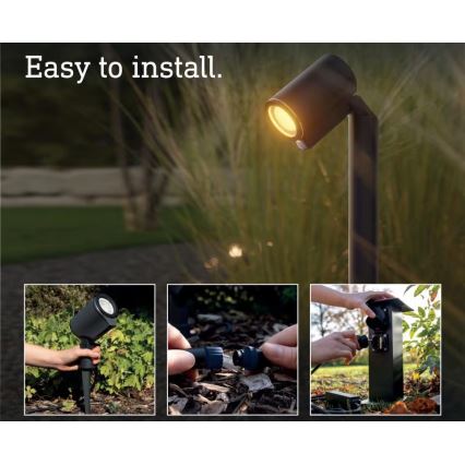 Steinel 089320 - RGBW LED Outdoor Sensor Light, 7.9W/24V, IP65