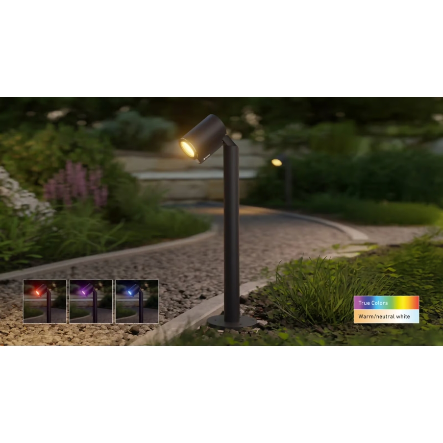 Steinel 089320 - RGBW LED Outdoor Sensor Light, 7.9W/24V, IP65