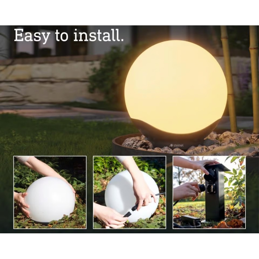 Steinel 089375 - RGBW LED Outdoor Sensor Light, 9.07 W / 24 V, 400 mm, IP65