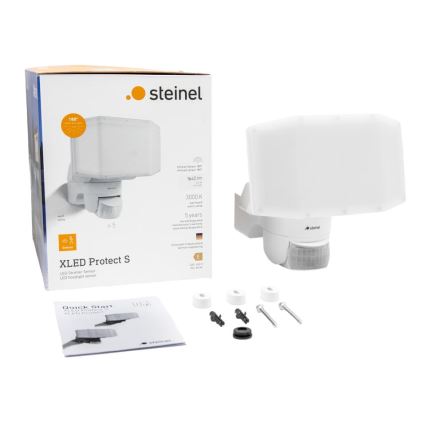 Steinel 089894 - LED Floodlight with a sensor XLED PROTECT LED/14,3W/230V 3000K IP54 white