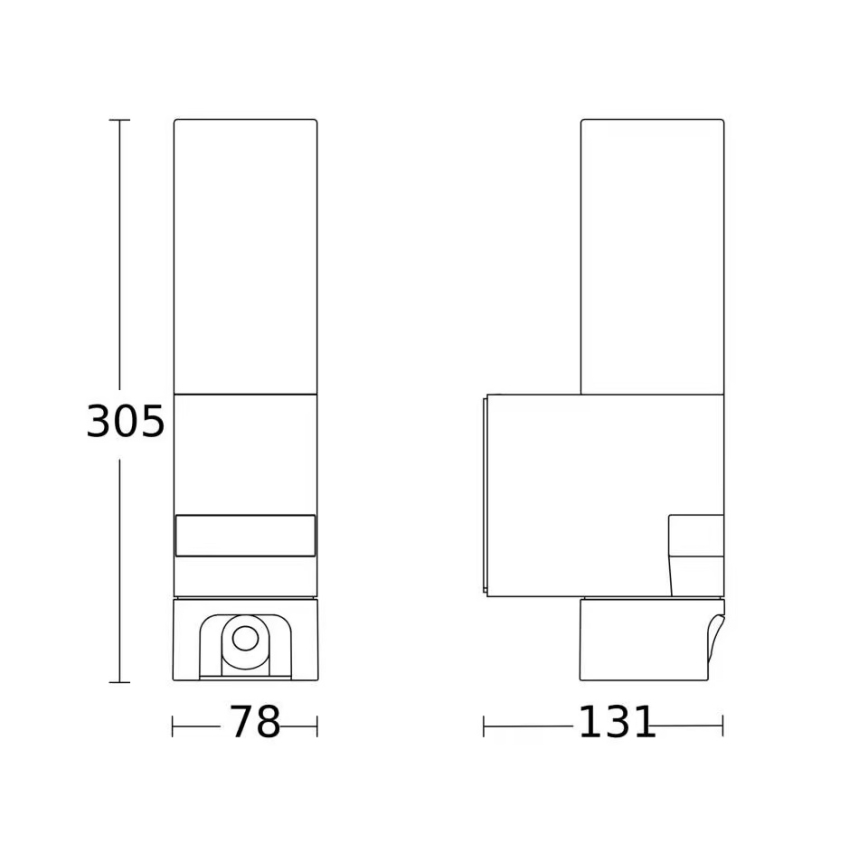Steinel 092597 - L 620 Outdoor LED Light with Sensor and Camera LED/13,5W/230V IP44