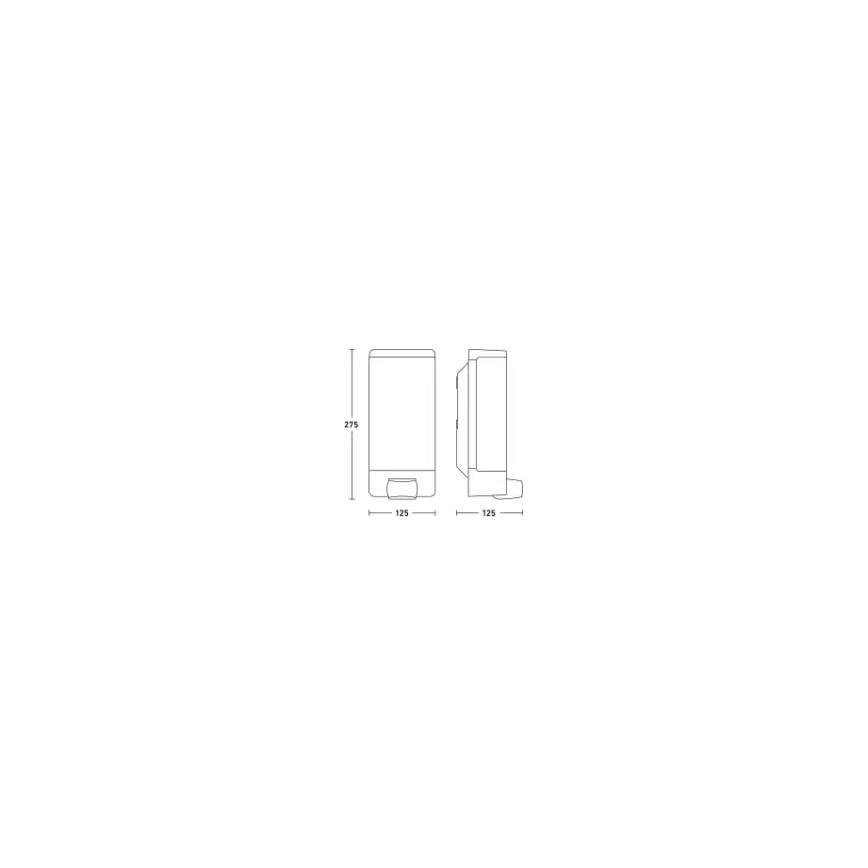 Steinel 094263 - House number with sensor 1xE27/15W/230V L 14 S IP44