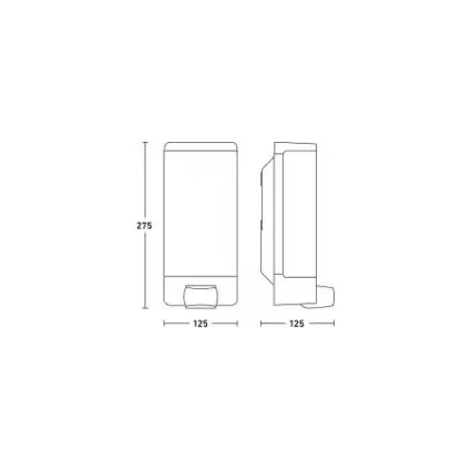 Steinel 094263 - Illuminated house number with sensor 1xE27/15W/230V L 14 S IP44