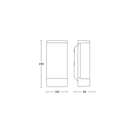 Steinel 094270 - Outdoor wall light 1xE27/15W/230V L 14 IP44
