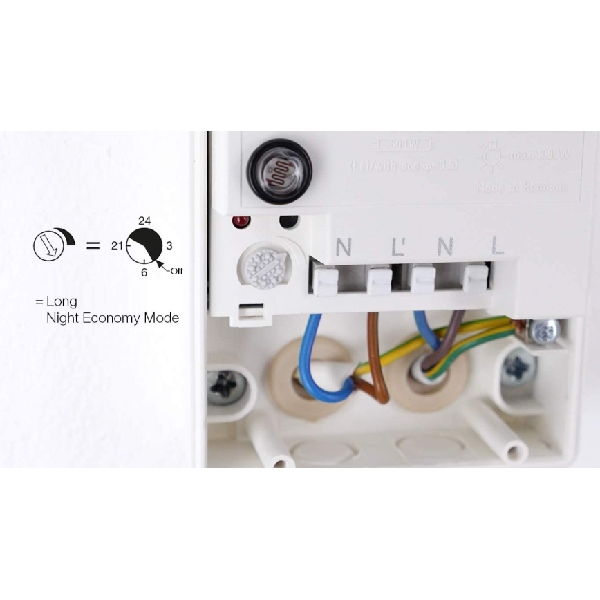 STEINEL 550615 - Dusk sensor NightMatic 3000 Vario white IP54