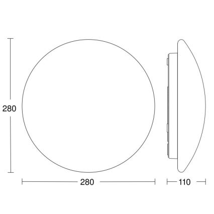 STEINEL 56032 - LED Bathroom light with sensor RS PRO LED/9,5W/230V IP54