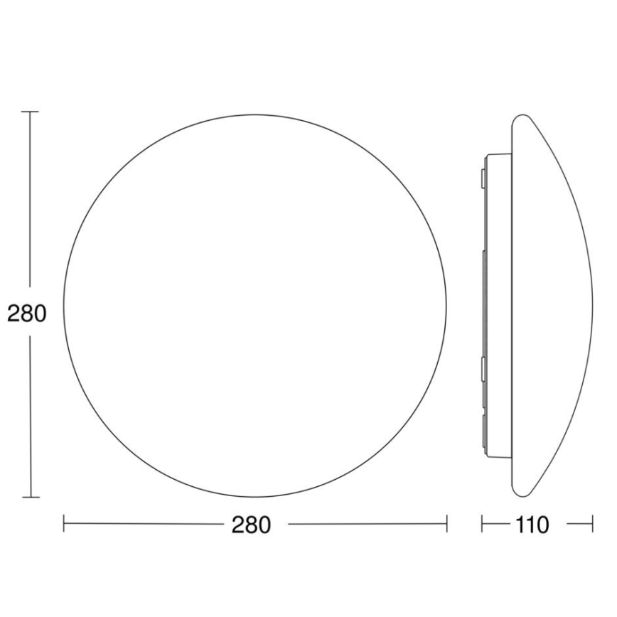 STEINEL 56032 - LED Bathroom light with sensor RS PRO LED/9,5W/230V IP54