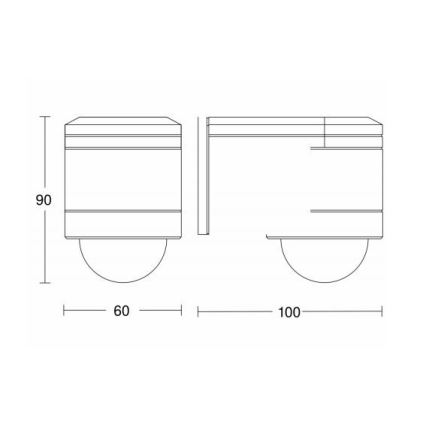 STEINEL 602819 - Outdoor infra-red wall sensor IS240 white IP54