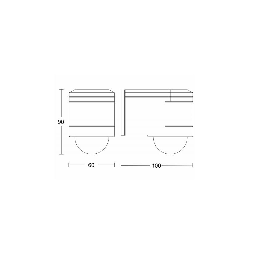 STEINEL 602819 - Outdoor infra-red wall sensor IS240 white IP54