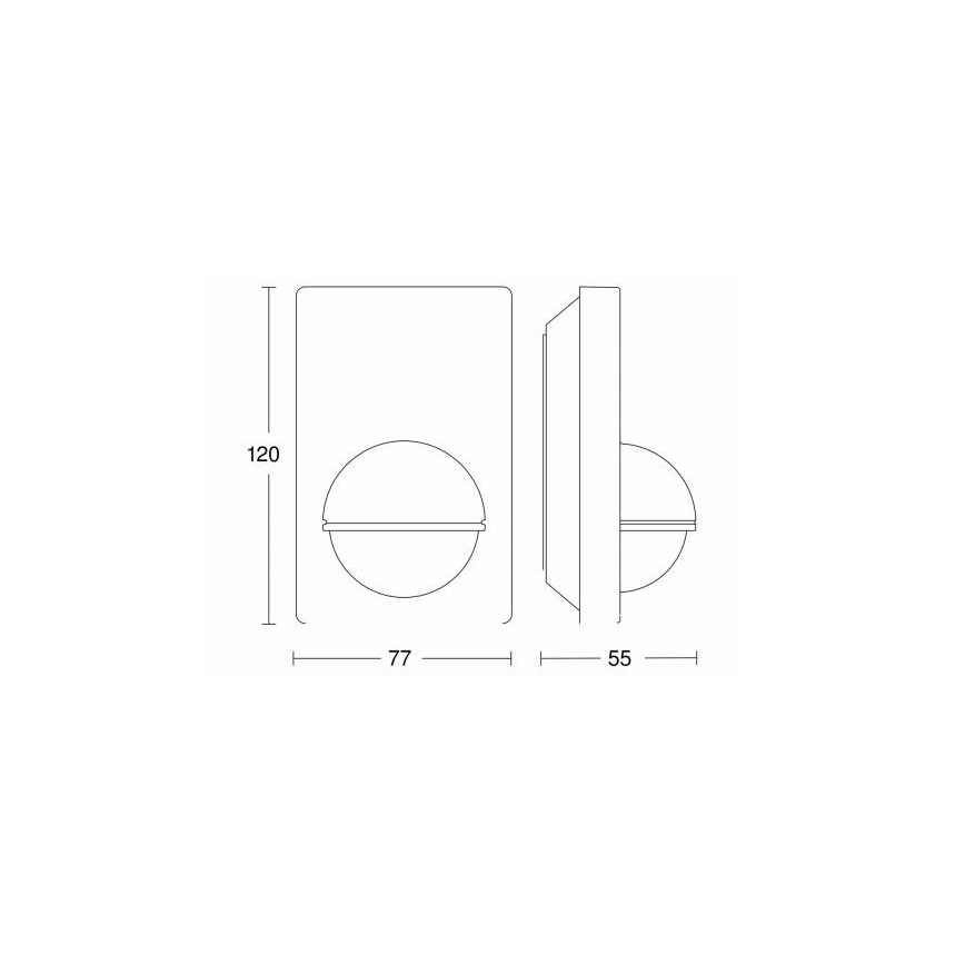 STEINEL 603113 - Outdoor motion sensor IS 180-2 black IP54