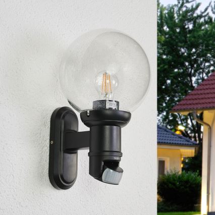 STEINEL 634216 - L 560 S Outdoor sensor wall lamp black IP44