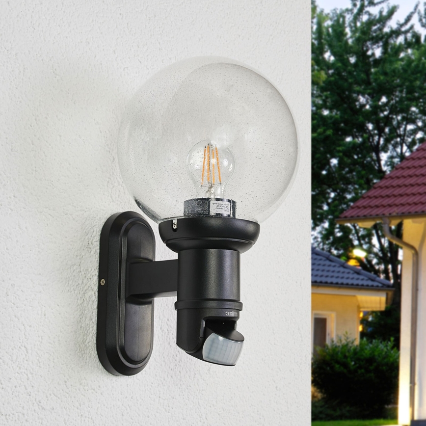 STEINEL 634216 - L 560 S Outdoor sensor wall lamp black IP44