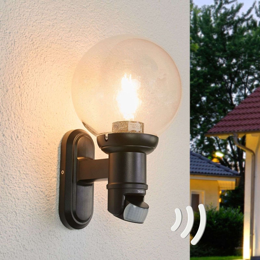 STEINEL 634216 - L 560 S Outdoor sensor wall lamp black IP44