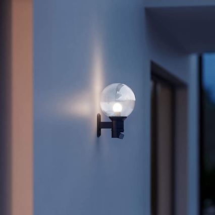 STEINEL 634216 - L 560 S Outdoor sensor wall lamp black IP44