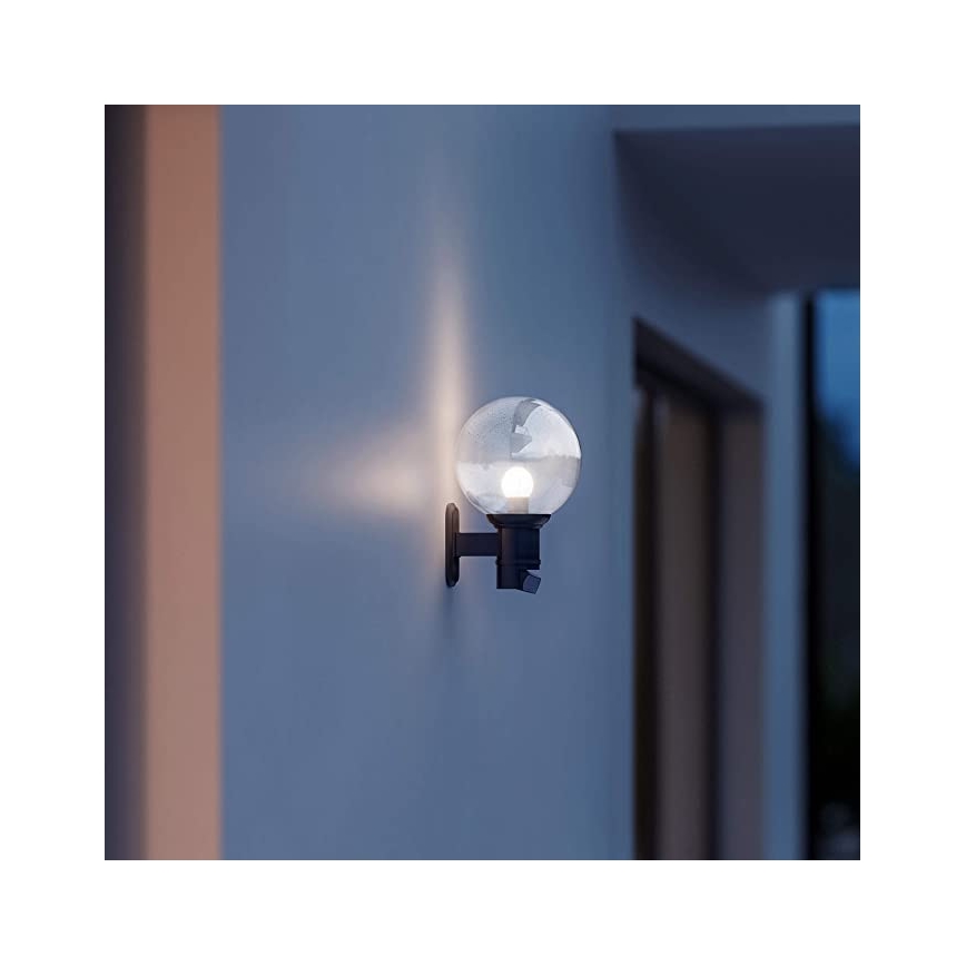 STEINEL 634216 - L 560 S Outdoor sensor wall lamp black IP44