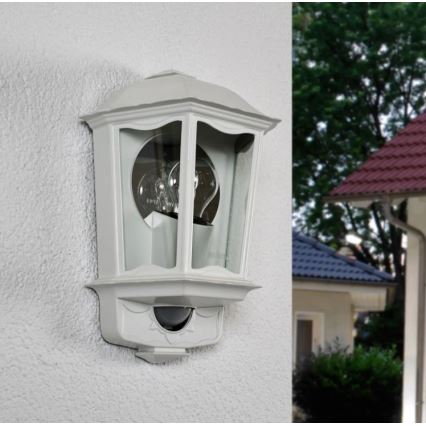 Steinel 644512 - Outdoor wall light with sensor L 190 S 1xE27/100W/230V IP44