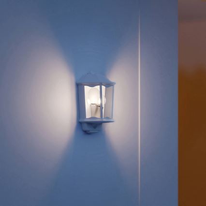 Steinel 644512 - Outdoor wall light with sensor L 190 S 1xE27/100W/230V IP44