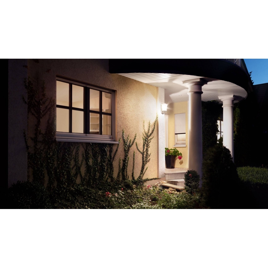 Steinel 644512 - Outdoor wall light with sensor L 190 S 1xE27/100W/230V IP44