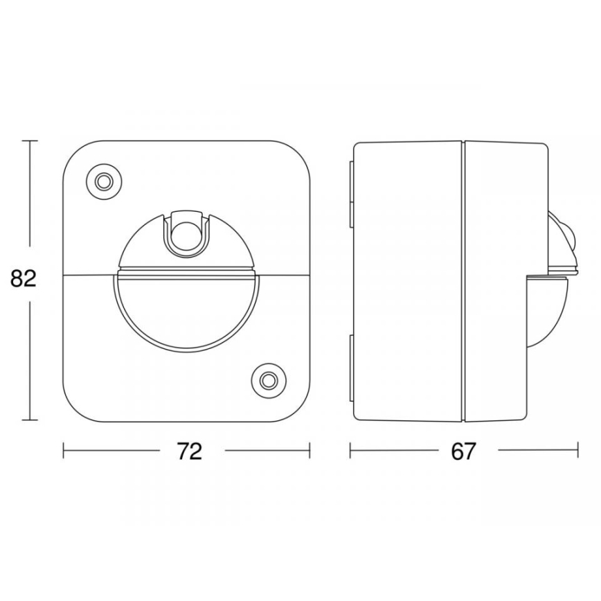 STEINEL 66048 - Outdoor infra-red sensor IR 180 AP 180° IP54 white