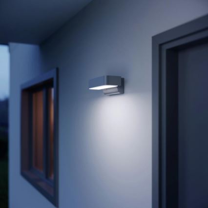 STEINEL 87555 - LED Outdoor wall light with a sensor L 800 SC LED/7,5W/230V IP44 silver