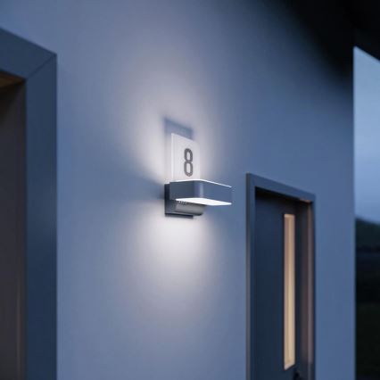 STEINEL 87579 - LED House number with sensor L 820 SC LED/9,8W/230V IP44