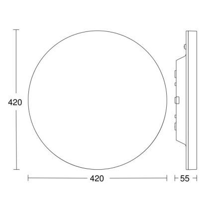 Steinel 067762 - LED Dimmable ceiling light with sensor RS PRO R30 plus SC 23,7W/230V 4000K IP40