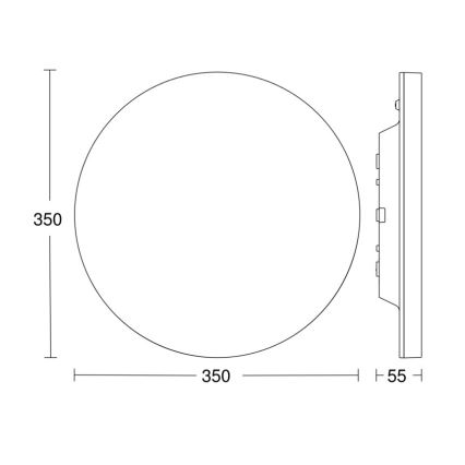 Steinel - LED Dimmable ceiling light with sensor RSPROR20BASIC 15,3W/230V IP40 3000K
