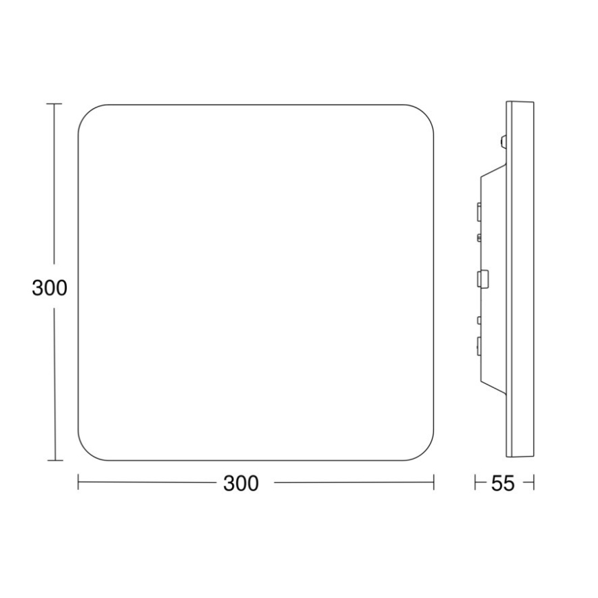 Steinel - LED Dimmable ceiling light with sensor RSPROR20BASICQ 15,3W/230V IP40 4000K