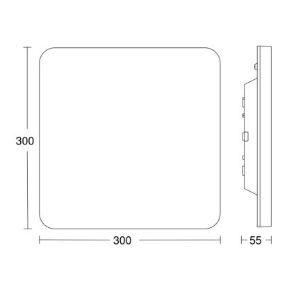 Steinel 067748 - LED Dimmable ceiling light with sensor RS PRO R20 PLUS 15,86W/230V IP40 3000K