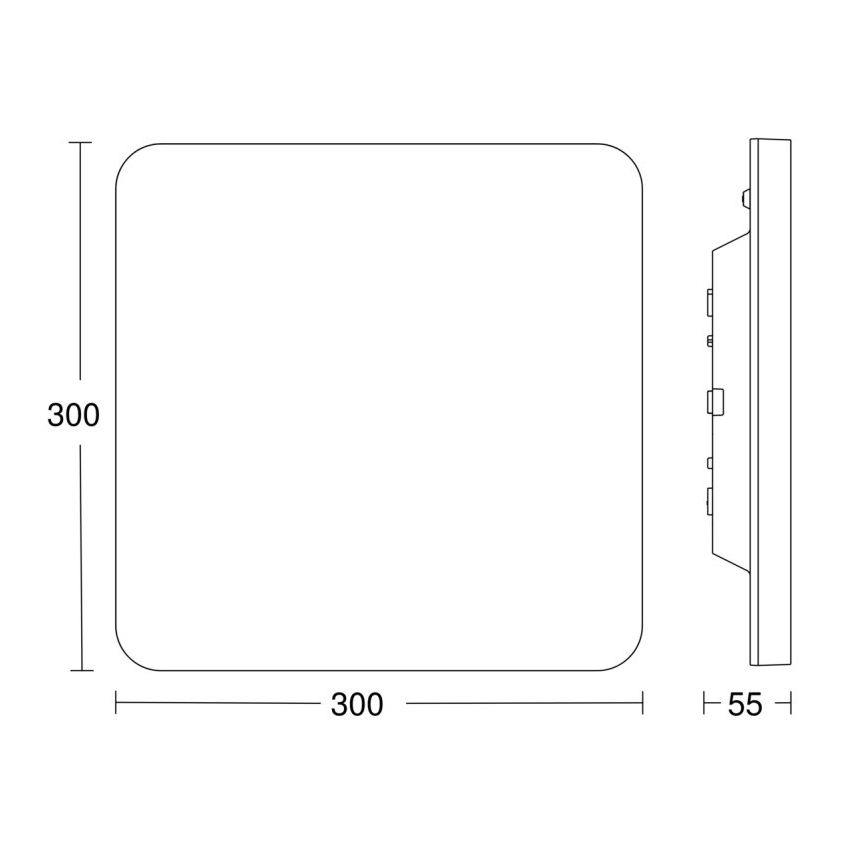 Steinel - LED Dimmable ceiling light with sensor RSPROR20BASICQ 15,3W/230V IP40 3000K