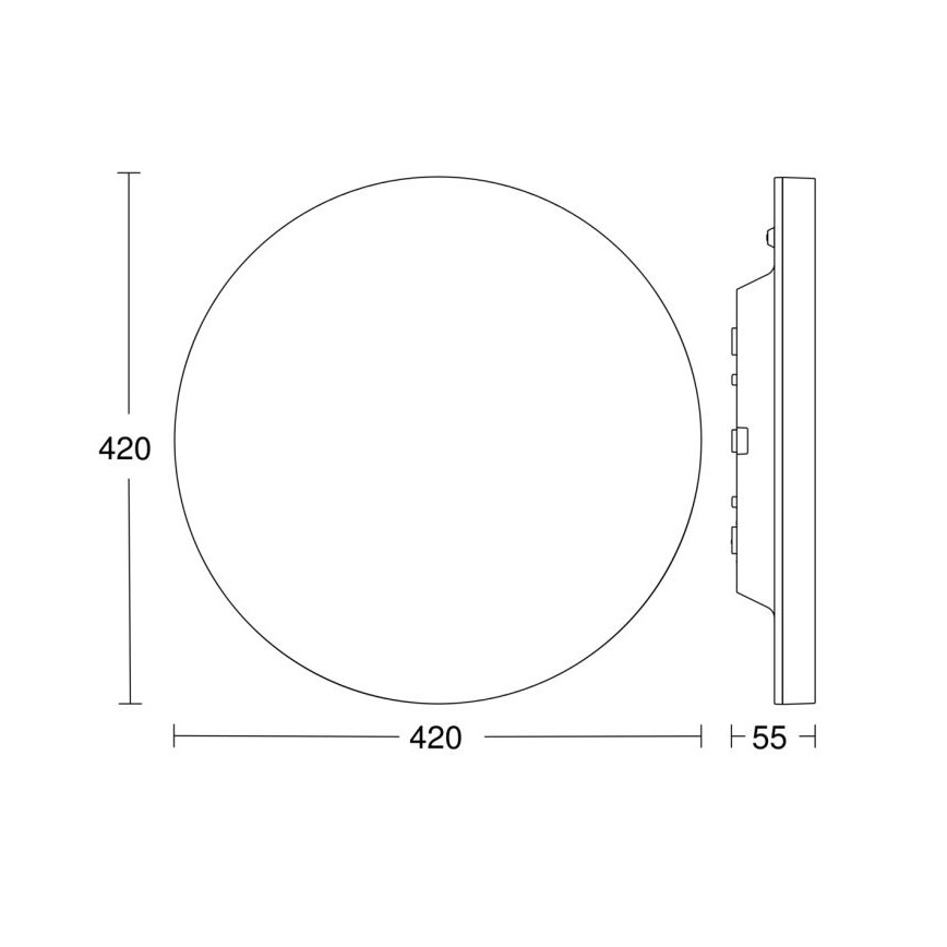 Steinel - LED Dimmable ceiling light with sensor RSPROR30BASICSC 23,22W/230V IP40 3000K
