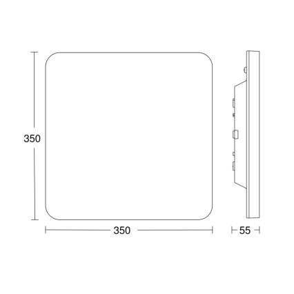 Steinel - LED Dimmable ceiling light with sensor RSPROR30QBASICSC 23,26W/230V IP40 3000K
