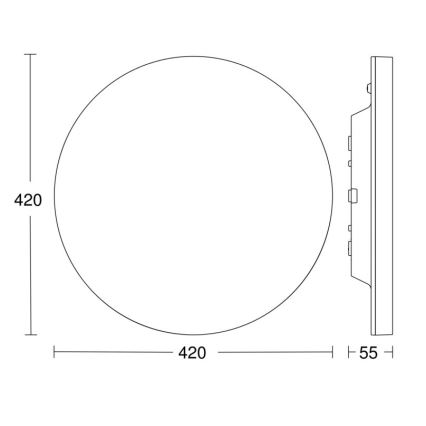 Steinel - LED Dimmable ceiling light with sensor RSPROR30QBASICSC 23,26W/230V IP40 4000K