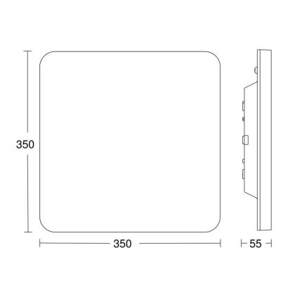 Steinel 067786 - LED Dimmable ceiling light with sensor RS PRO R30 Q plus SC 23,9W/230V 3000K IP40
