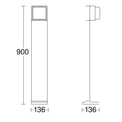 Steinel 078683 - LED Dimmable outdoor lamp with a sensor GL 85 SC 900 LED/9W/230V IP44