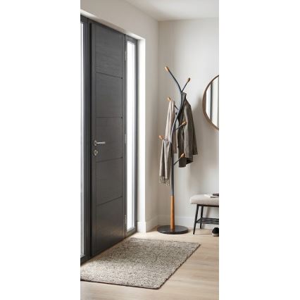 STILE Freestanding Coat Rack 186x38 cm Black