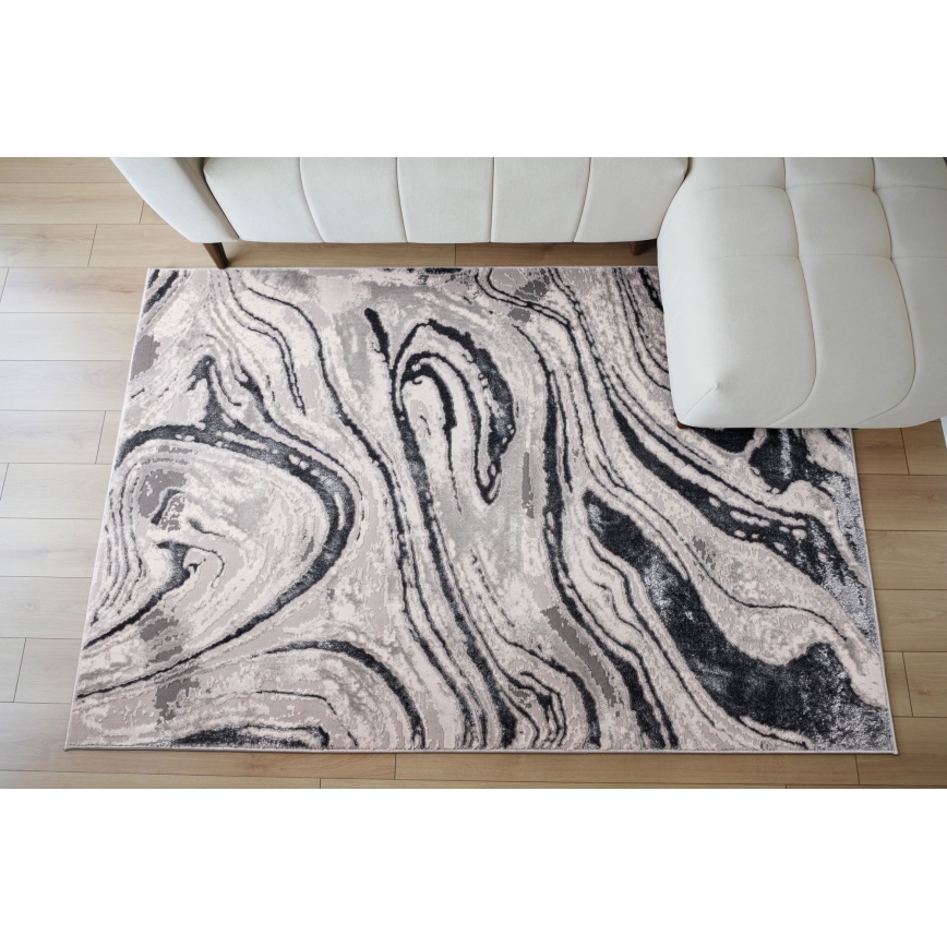 STONE rug 120 x 160 cm, gray/anthracite