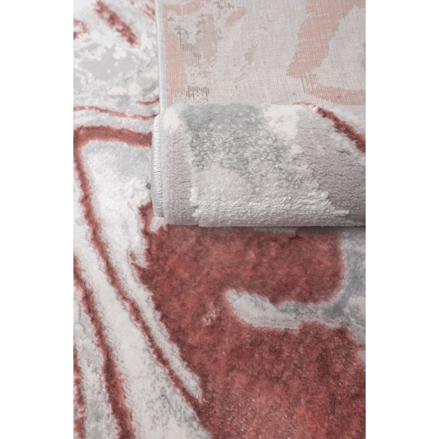 STONE Rug 80 x 140 cm, Pink/Grey