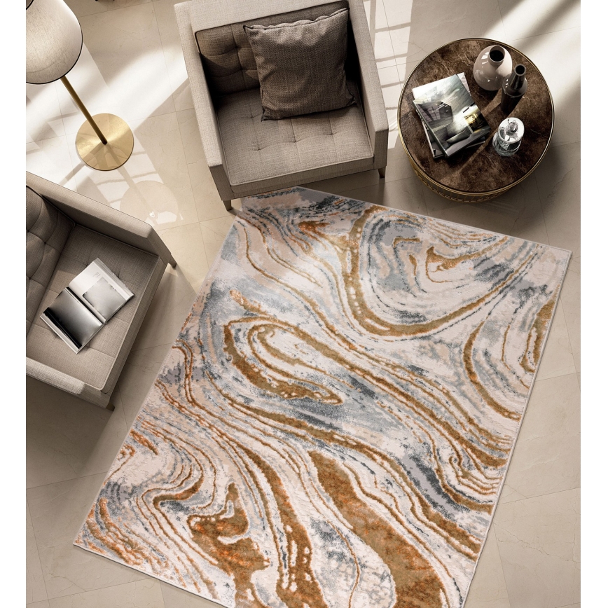 STONE Rug 80x140 cm Beige/Gray