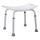 Stool 51 x 39 cm, Silver/White