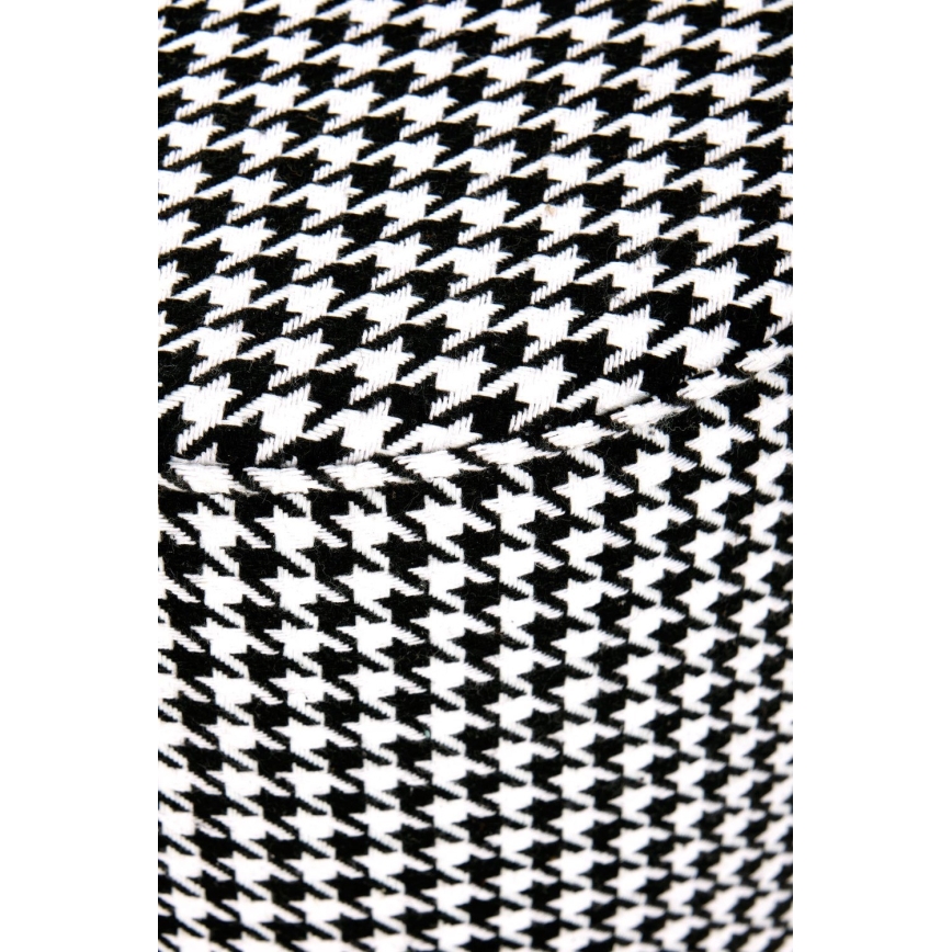 Stool ARUNA d. 36 cm white/black/gold
