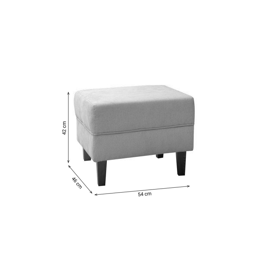 Stool GALA 42x54 cm grey