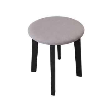 Stool KUBE Ø 36 cm black/grey