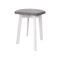 Stool LUBE 36x36 cm white/gray