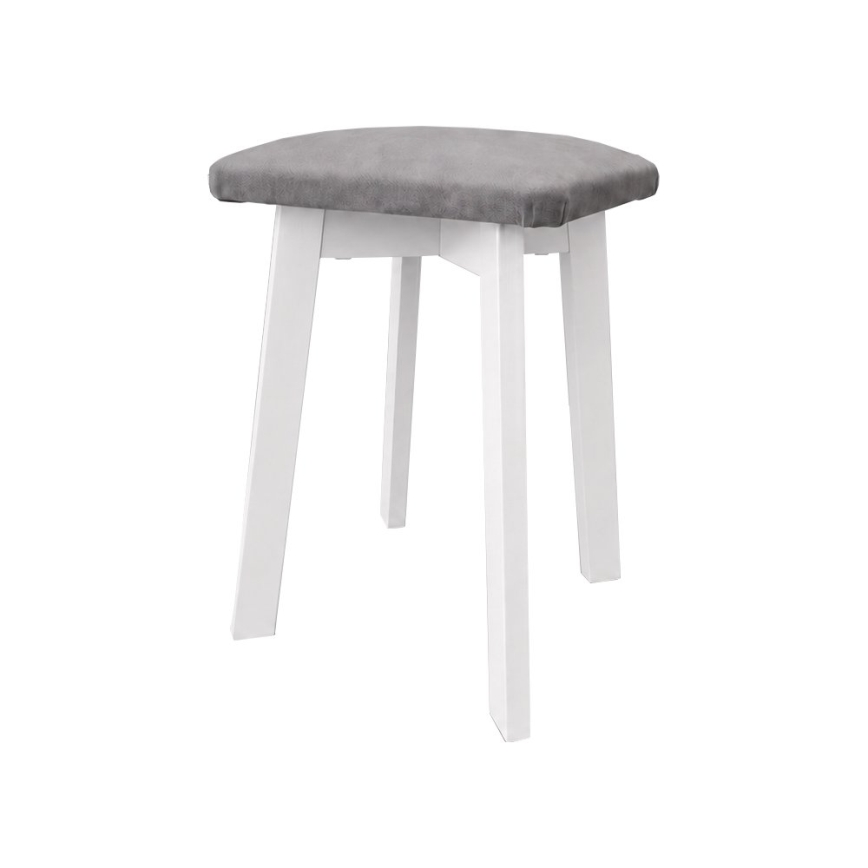 Stool LUBE 36x36 cm white/gray