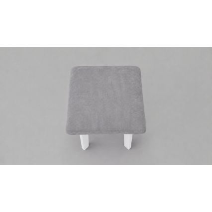 Stool LUBE 36x36 cm white/gray