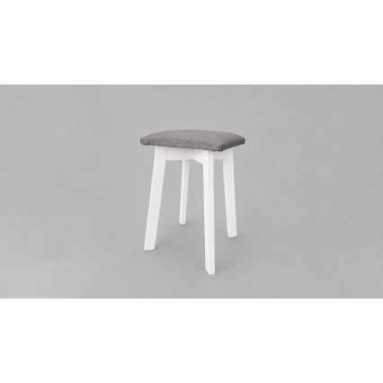 Stool LUBE 36x36 cm white/gray