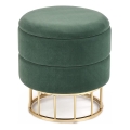 Stool MINTY d. 37 cm green/gold